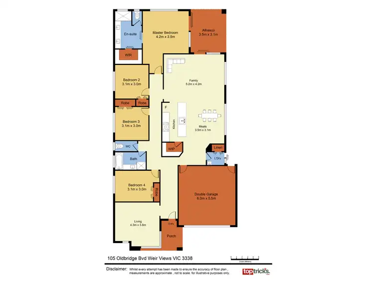 Floorplan of Homely house listing, 105 Oldbridge Boulevard, Weir Views VIC 3338