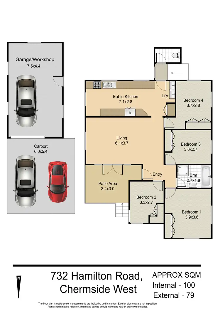 Floorplan of Homely house listing, 732 Hamilton Road, Chermside West QLD 4032
