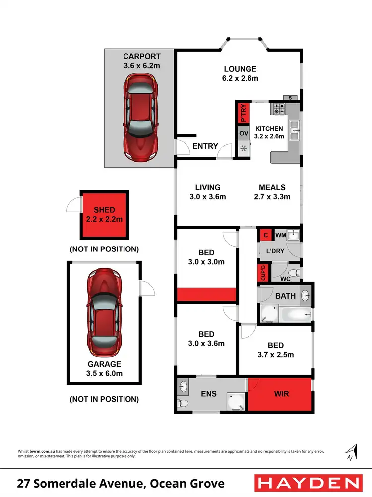 Floorplan of Homely house listing, 27 Somerdale Ave, Ocean Grove VIC 3226