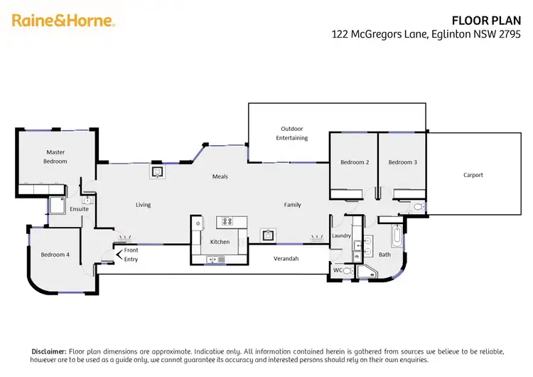 Floorplan of Homely rural property listing, 122 McGregors Lane, Eglinton NSW 2795