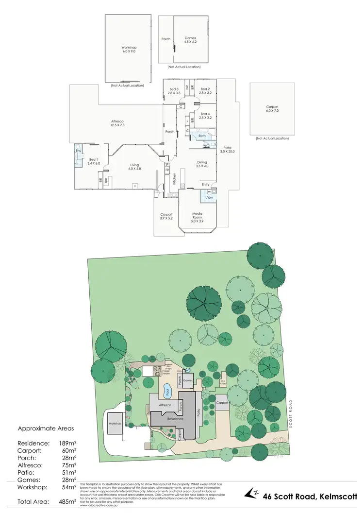 Floorplan of Homely house listing, 46 Scott Road, Kelmscott WA 6111