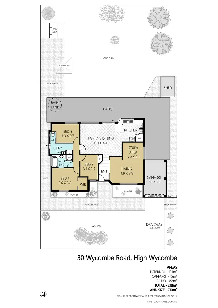 Floorplan of Homely house listing, 30 Wycombe Road, High Wycombe WA 6057