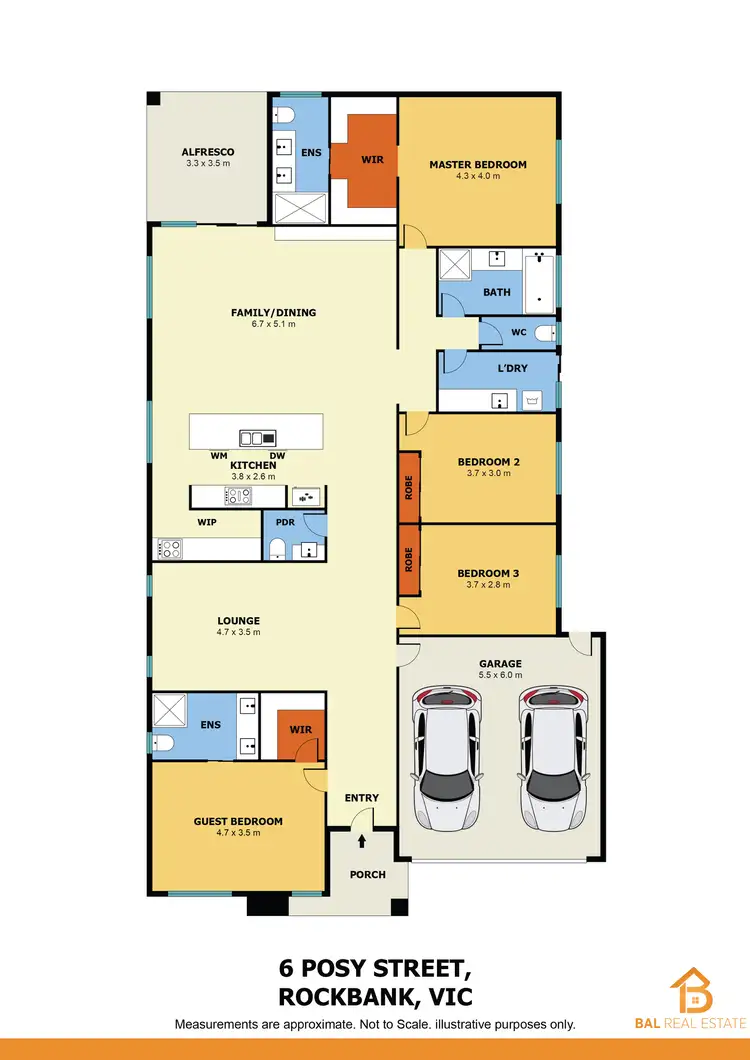 Floorplan of Homely house listing, 6 Posy Street, Rockbank VIC 3335