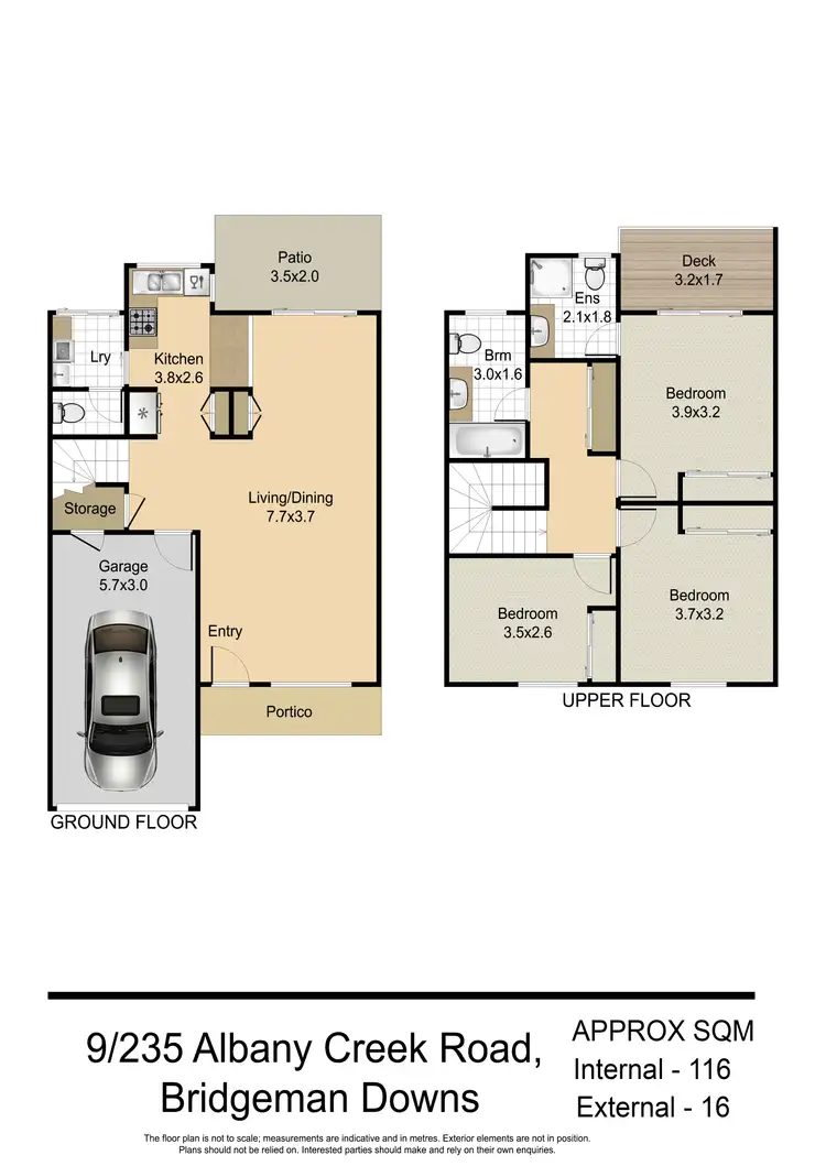 Floorplan of Homely townhouse listing, 9/235 Albany Creek Road, Bridgeman Downs QLD 4035
