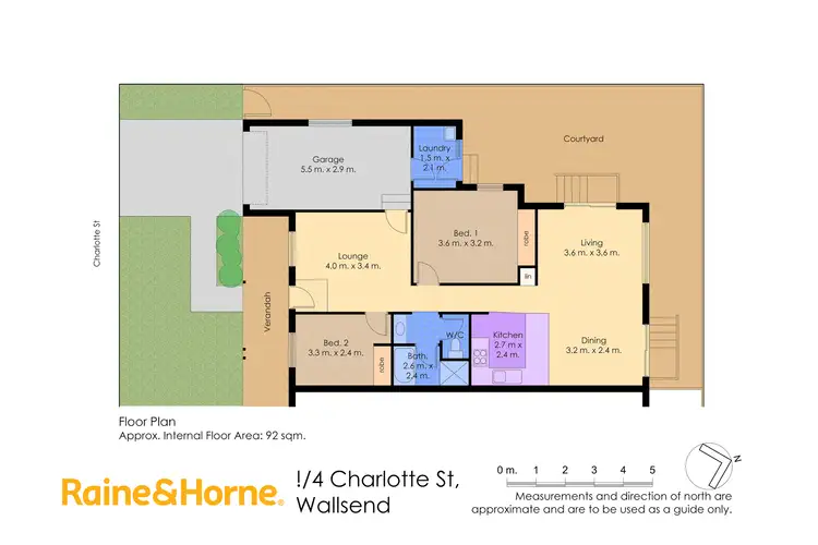 Floorplan of Homely villa listing, 1/4 Charlotte Street, Wallsend NSW 2287