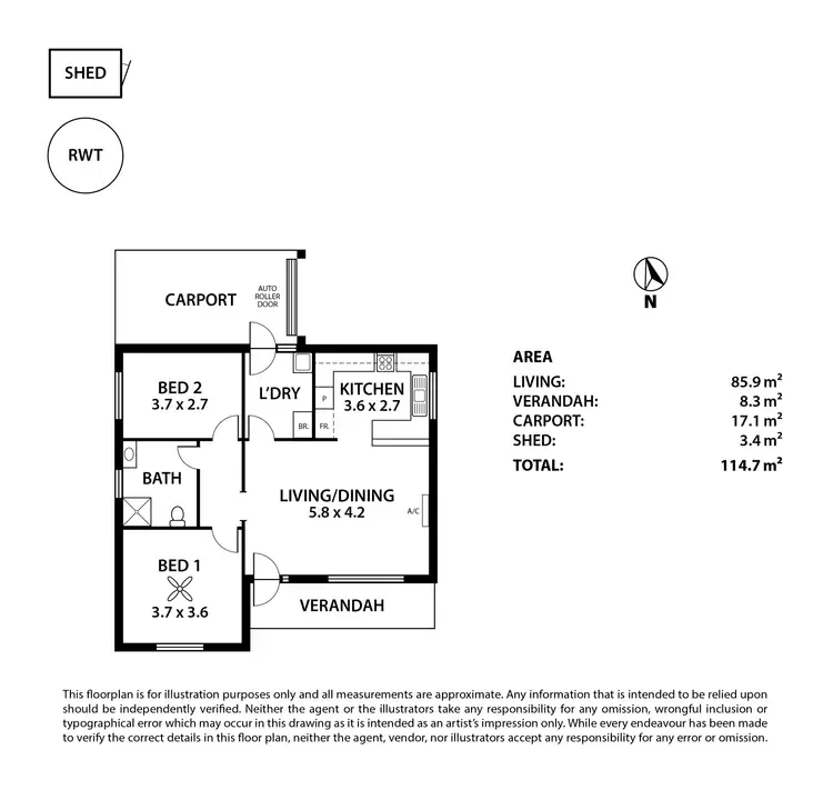 Floorplan of Homely house listing, 71 Bridge Road, Langhorne Creek SA 5255