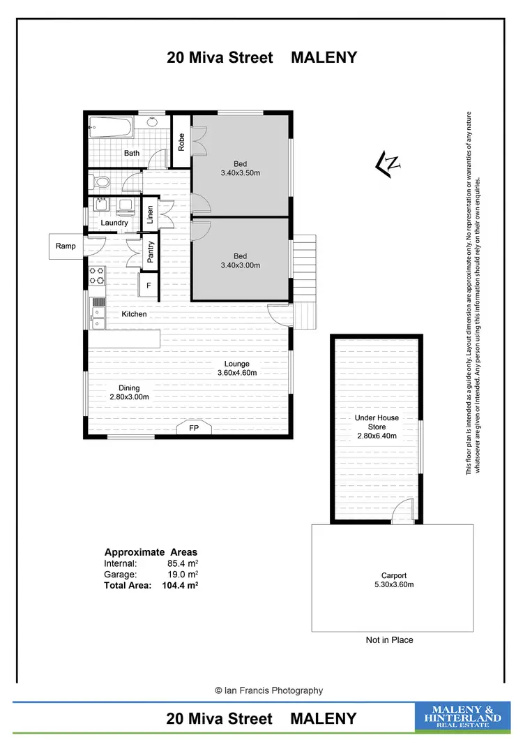 Floorplan of Homely house listing, 20 Miva Street, Maleny QLD 4552