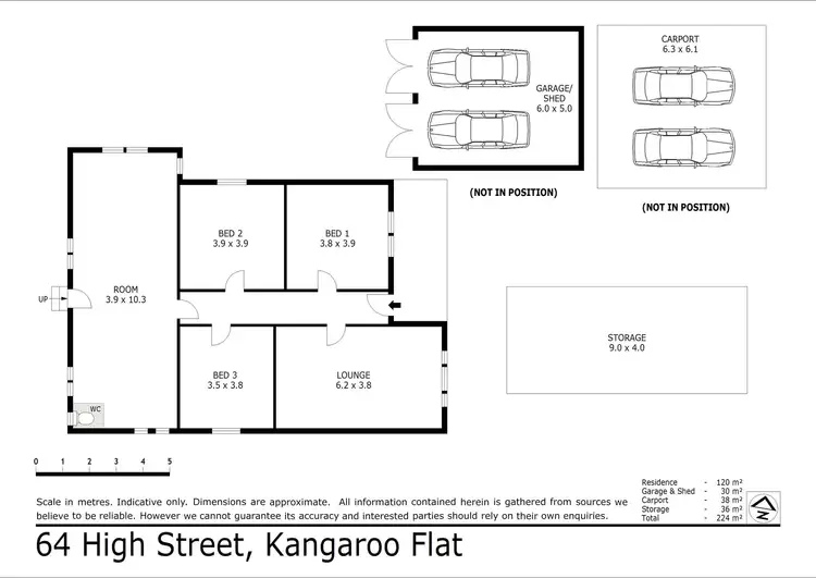 Floorplan of Homely house listing, 64 High Street, Kangaroo Flat VIC 3555