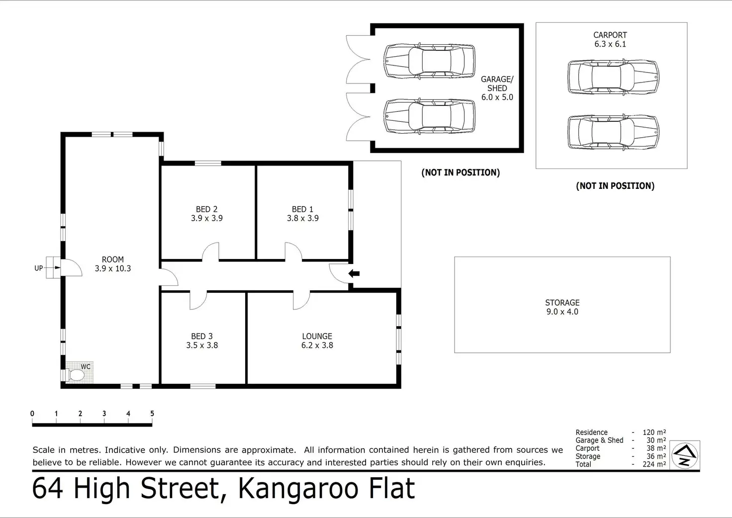 Floorplan of Homely house listing, 64 High Street, Kangaroo Flat VIC 3555