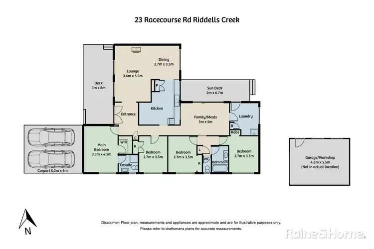 Floorplan of Homely house listing, 23 Racecourse Road, Riddells Creek VIC 3431