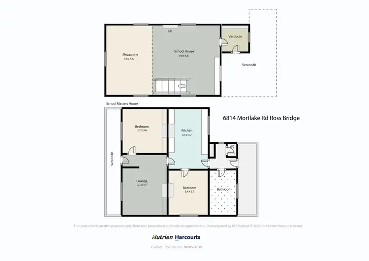 Floorplan of Homely rural property listing, 6814 Mortlake-Ararat Road, Rossbridge VIC 3377