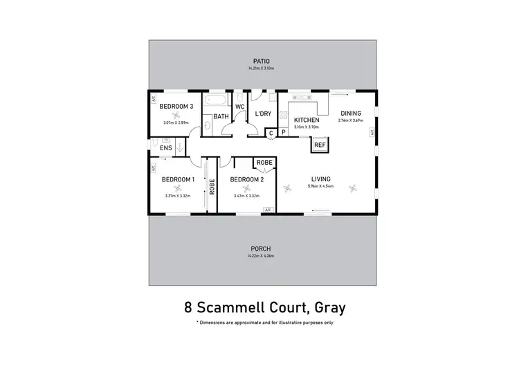 Floorplan of Homely house listing, 8 Scammell Court, Gray NT 830