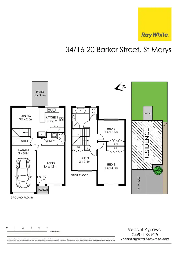 Floorplan of Homely townhouse listing, 34/16-20 Barker Street, St Marys NSW 2760