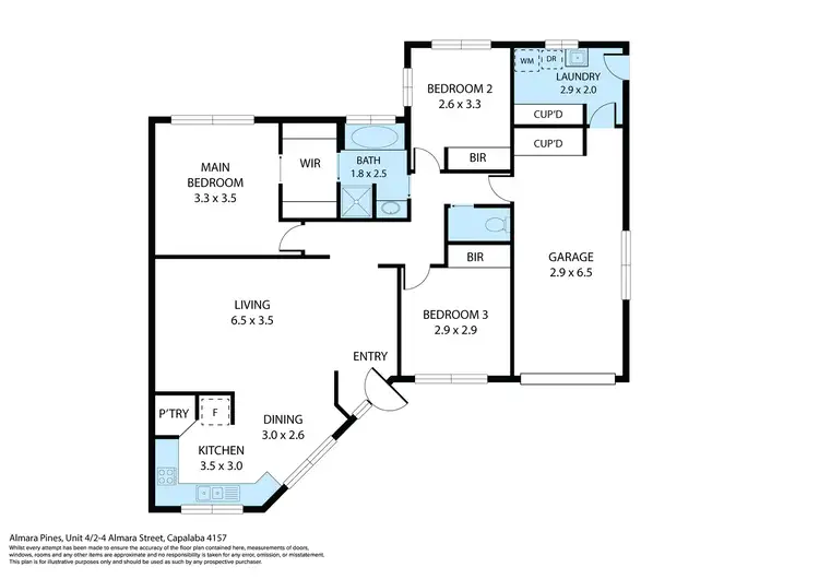 Floorplan of Homely house listing, 4/2-4 Almara Street, Capalaba QLD 4157