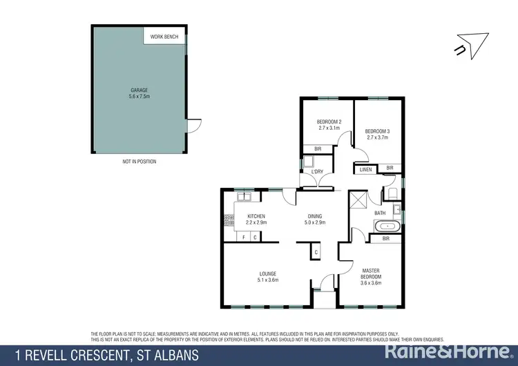 Floorplan of Homely house listing, 1 Revell Crescent, St Albans VIC 3021