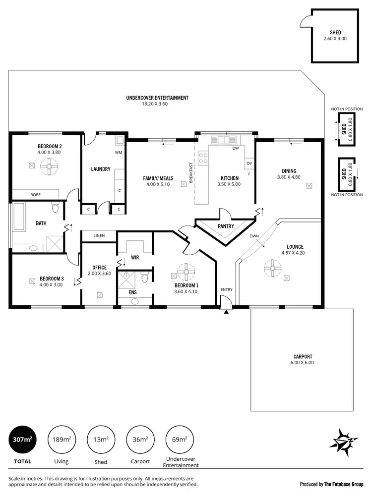 Floorplan of Homely house listing, 39 Chilcomb Drive, Huntfield Heights SA 5163