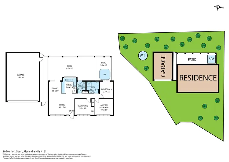 Floorplan of Homely house listing, 10 Merriott Court, Alexandra Hills QLD 4161
