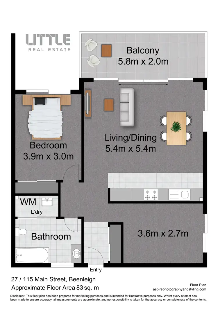Floorplan of Homely unit listing, 27/115 Main Street, Beenleigh QLD 4207