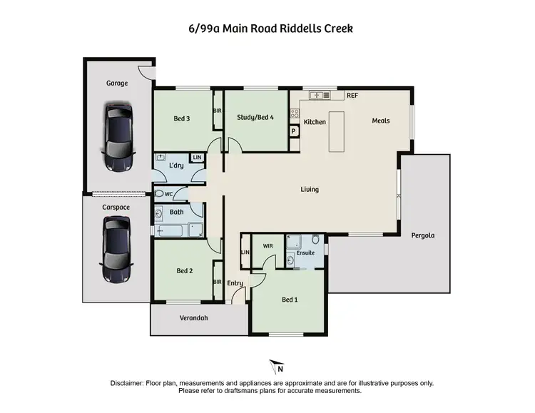 Floorplan of Homely unit listing, 6/99A Main Road, Riddells Creek VIC 3431