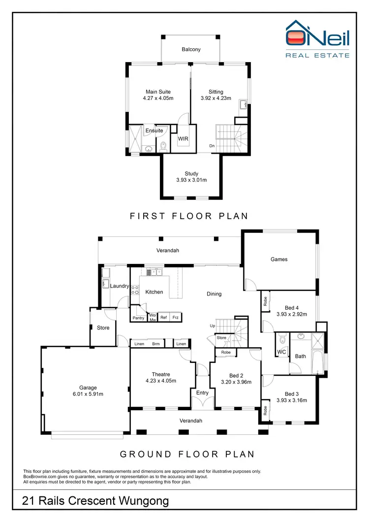 Floorplan of Homely house listing, 21 Rails Crescent, Wungong WA 6112