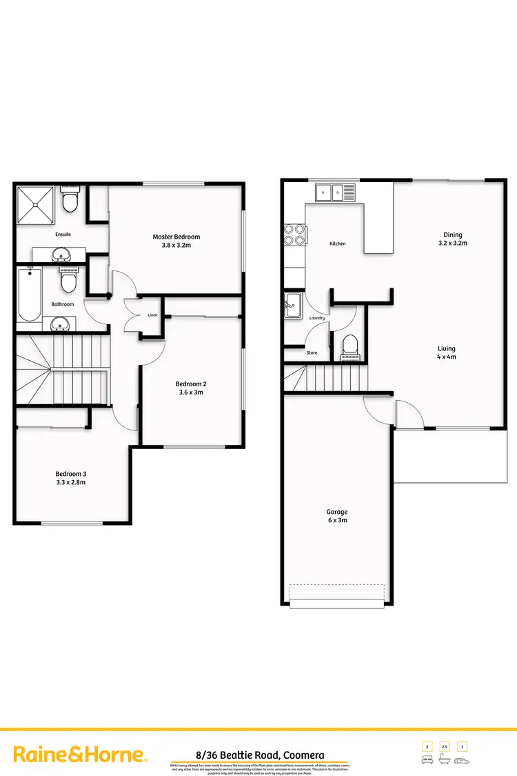Floorplan of Homely townhouse listing, 8/36 Beattie Road, Coomera QLD 4209