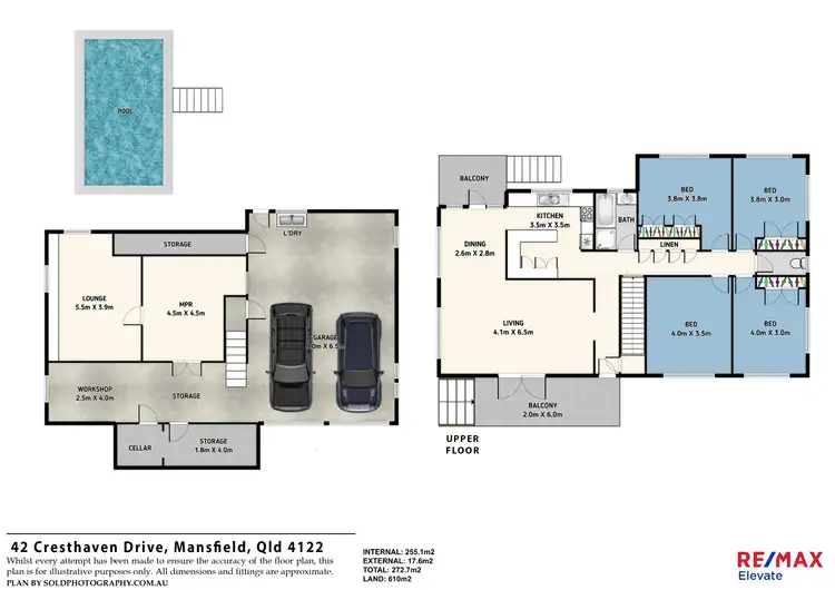 Floorplan of Homely house listing, 42 Cresthaven Drive, Mansfield QLD 4122