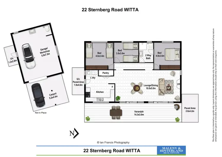 Floorplan of Homely house listing, 22 Sternberg Road, Witta QLD 4552