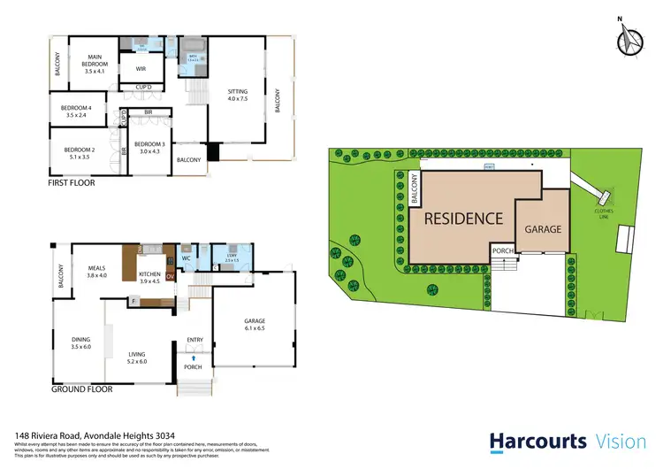 Floorplan of Homely house listing, 148 Riviera Road, Avondale Heights VIC 3034
