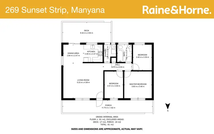 Floorplan of Homely house listing, 269 Sunset Strip, Manyana NSW 2539