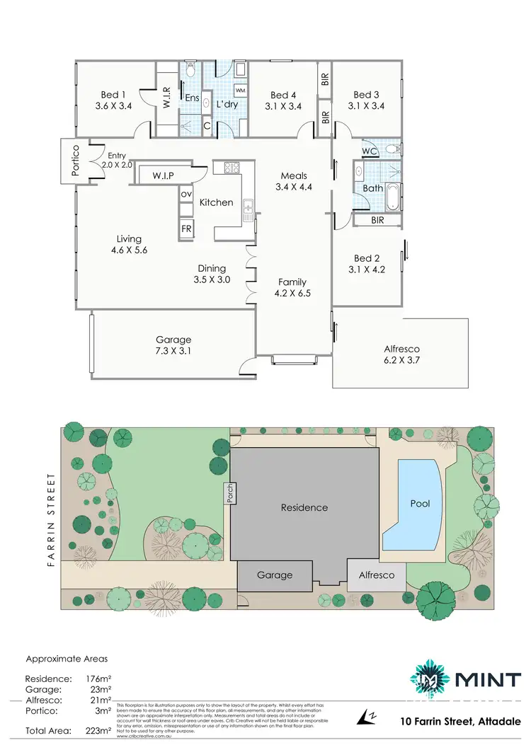 Floorplan of Homely house listing, 10 Farrin Street, Attadale WA 6156