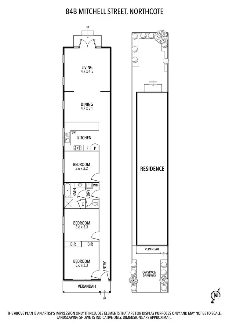 Floorplan of Homely house listing, 84B Mitchell Street, Northcote VIC 3070