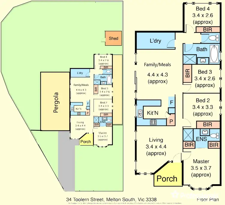 Floorplan of Homely house listing, 34 Toolern Street, Melton South VIC 3338
