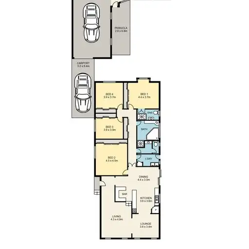 Floorplan of Homely house listing, 36 Gordon Avenue South, Altona Meadows VIC 3028