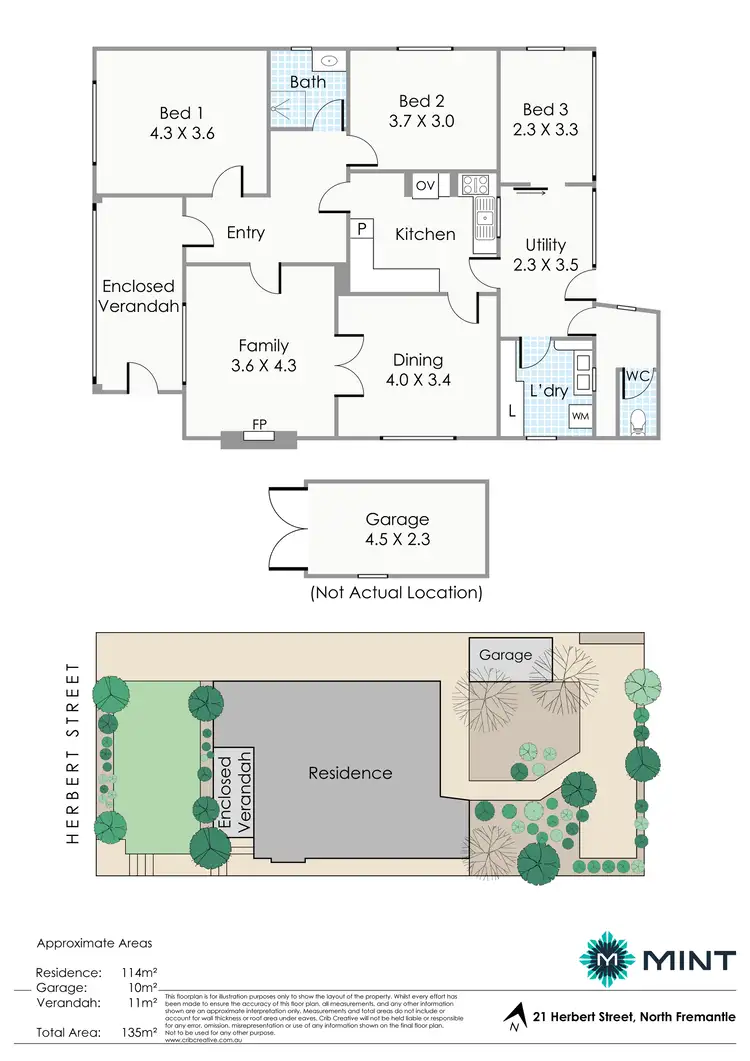 Floorplan of Homely house listing, 21 Herbert Street, North Fremantle WA 6159