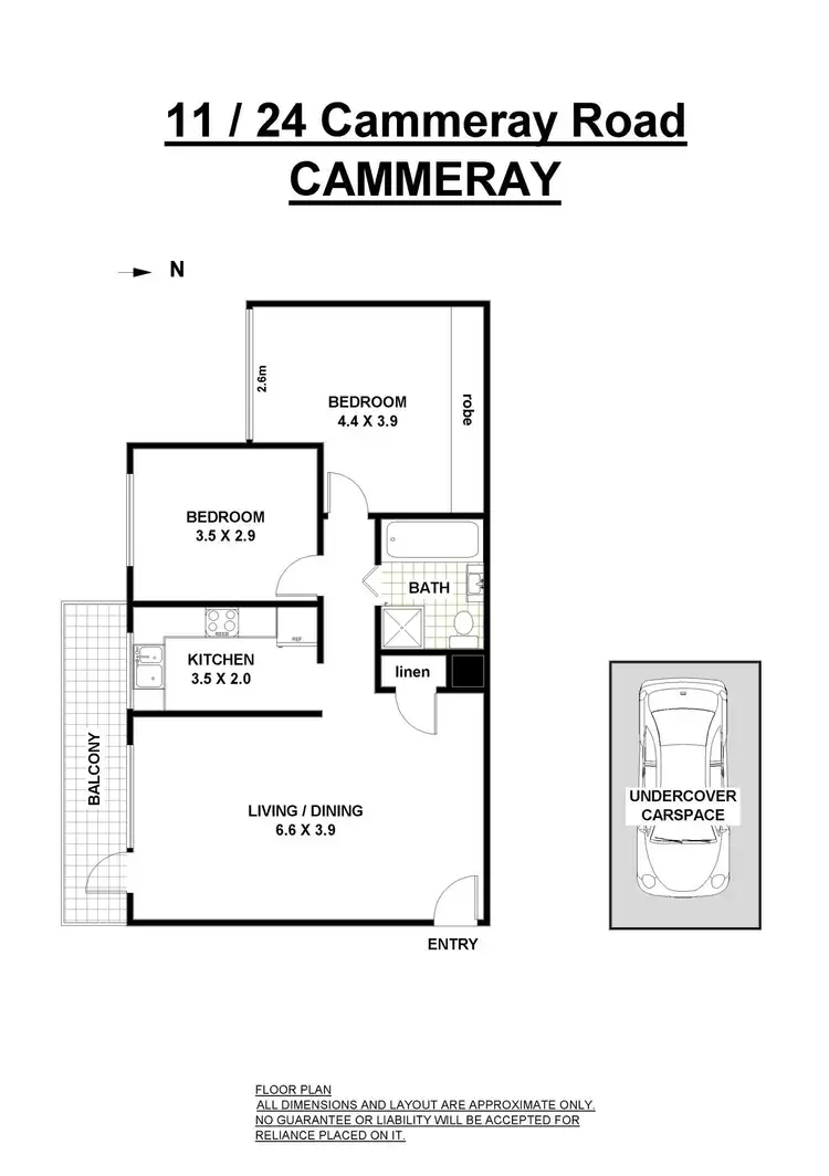 Floorplan of Homely apartment listing, 11/24 Cammeray Rd, Cammeray NSW 2062
