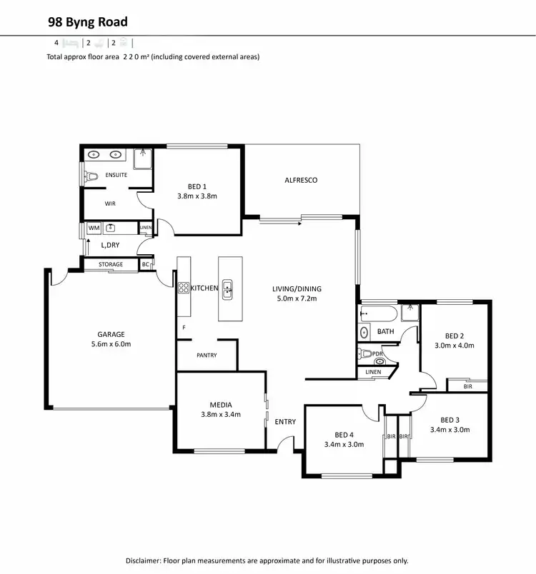Floorplan of Homely house listing, 98 Byng Rd, Birkdale QLD 4159
