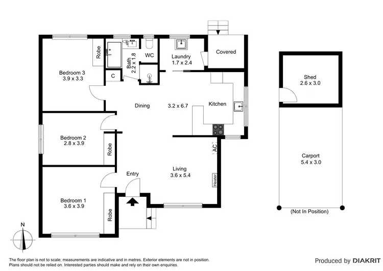 Floorplan of Homely house listing, 6 Laurel Court, Hastings VIC 3915