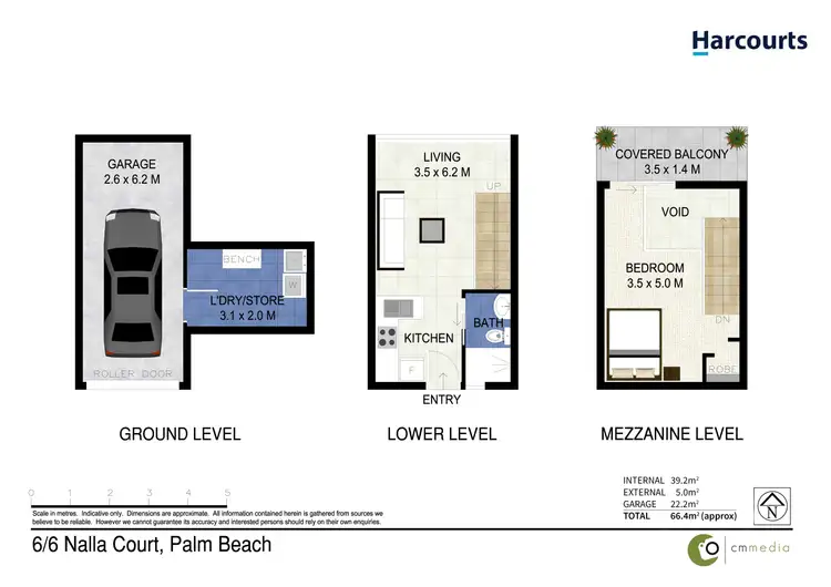 Floorplan of Homely studio listing, 6/6 Nalla Court, Palm Beach QLD 4221