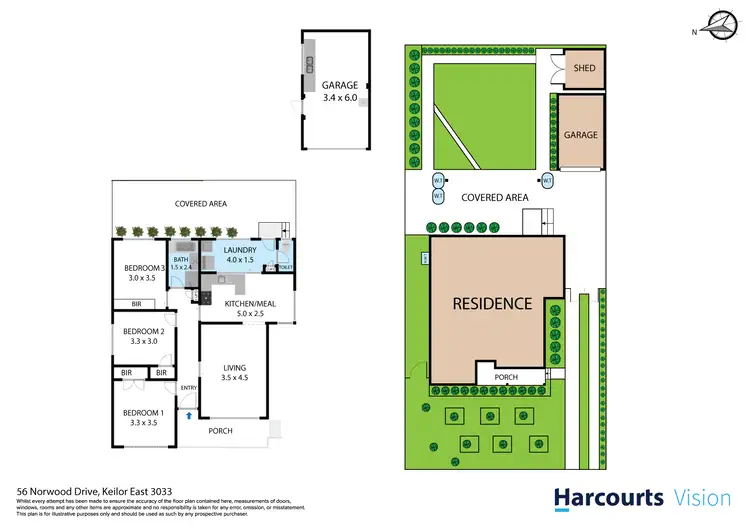 Floorplan of Homely house listing, 56 Norwood Drive, Keilor East VIC 3033