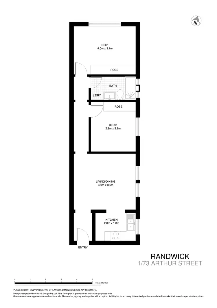 Floorplan of Homely unit listing, 1/73 Arthur Street, Randwick NSW 2031