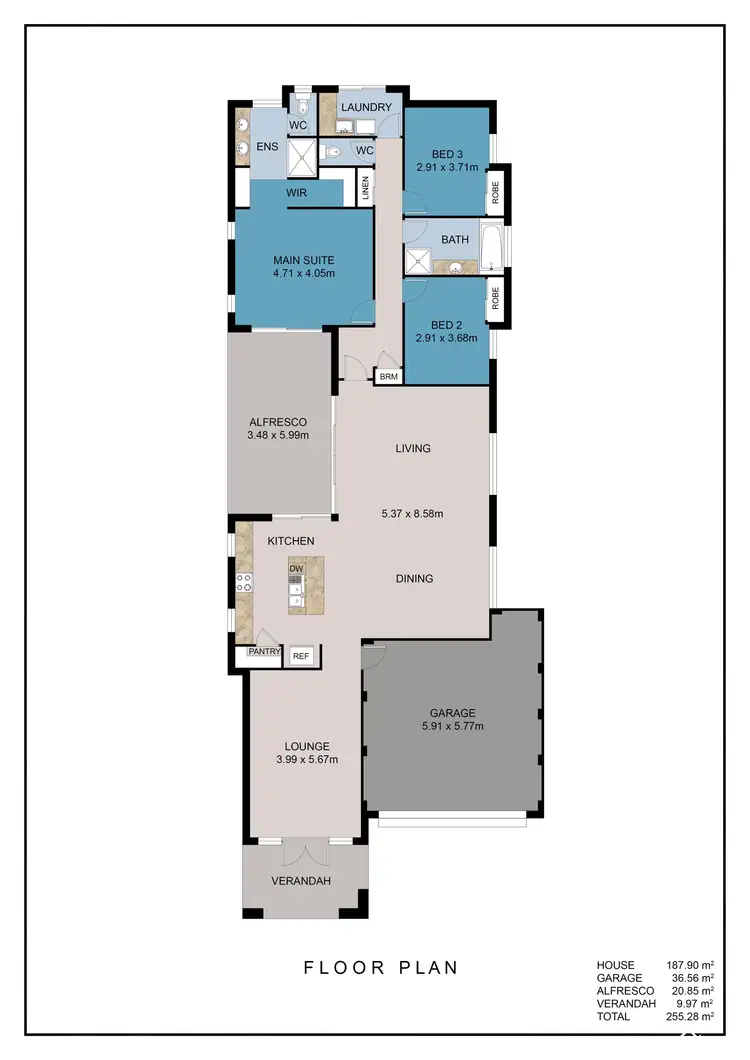 Floorplan of Homely house listing, 56 St Catharines Promenade, Champion Lakes WA 6111