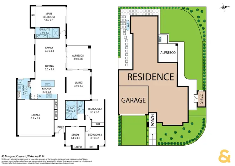 Floorplan of Homely house listing, 43 Margaret Crescent, Wakerley QLD 4154