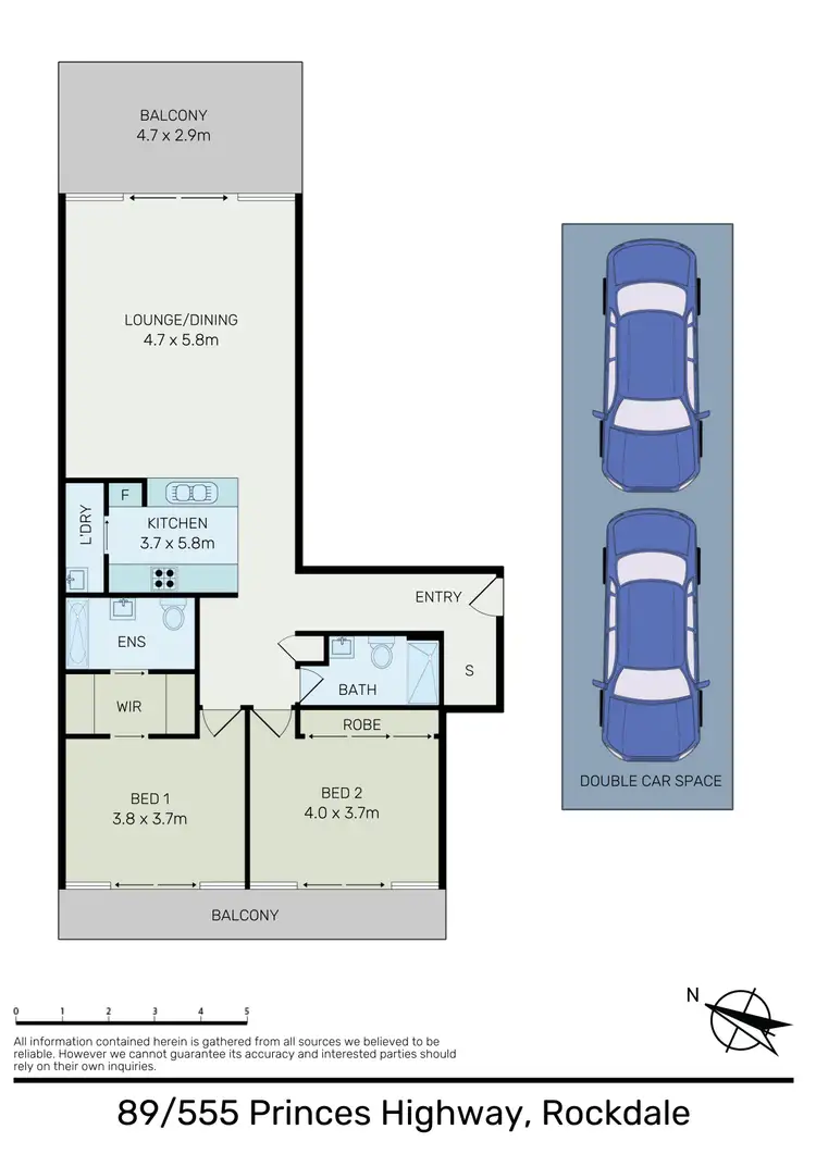 Floorplan of Homely apartment listing, 89/555 Princes Highway, Rockdale NSW 2216