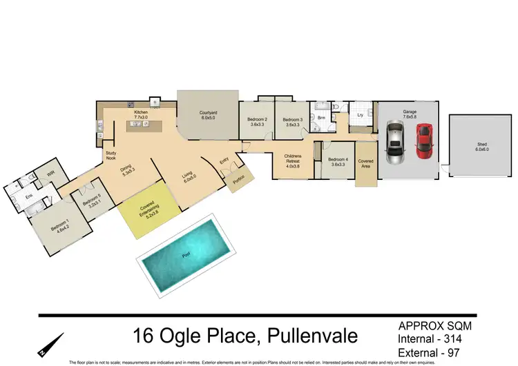 Floorplan of Homely house listing, 16 Ogle Place, Pullenvale QLD 4069