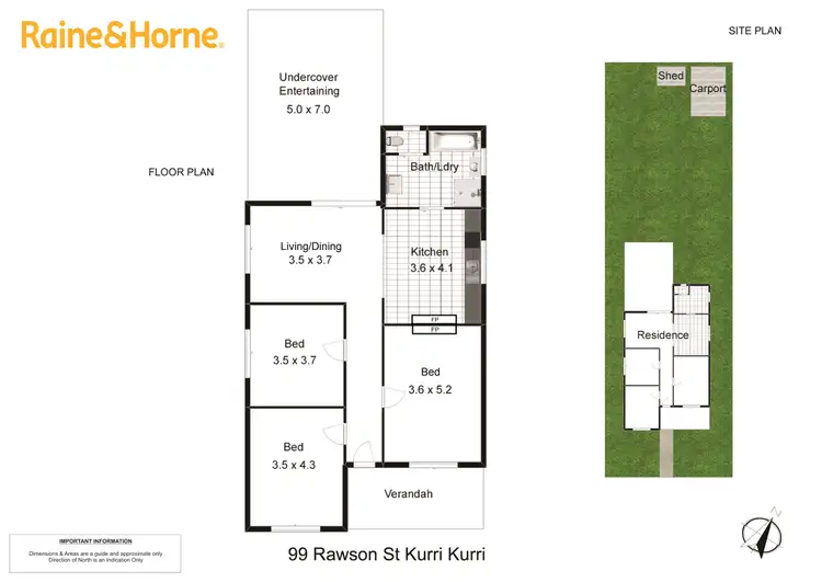 Floorplan of Homely house listing, 99 Rawson Street, Kurri Kurri NSW 2327