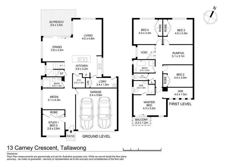 Floorplan of Homely house listing, 13 Carney Crescent, Tallawong NSW 2762