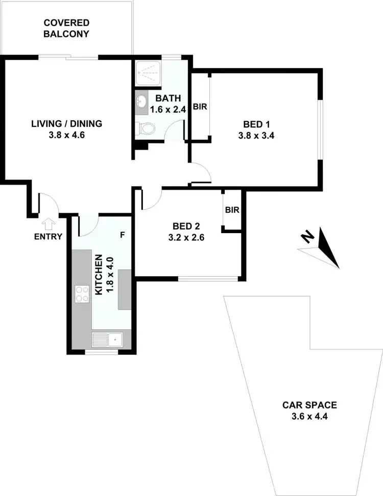 Floorplan of Homely unit listing, 11/694 Victoria Road, Ryde NSW 2112