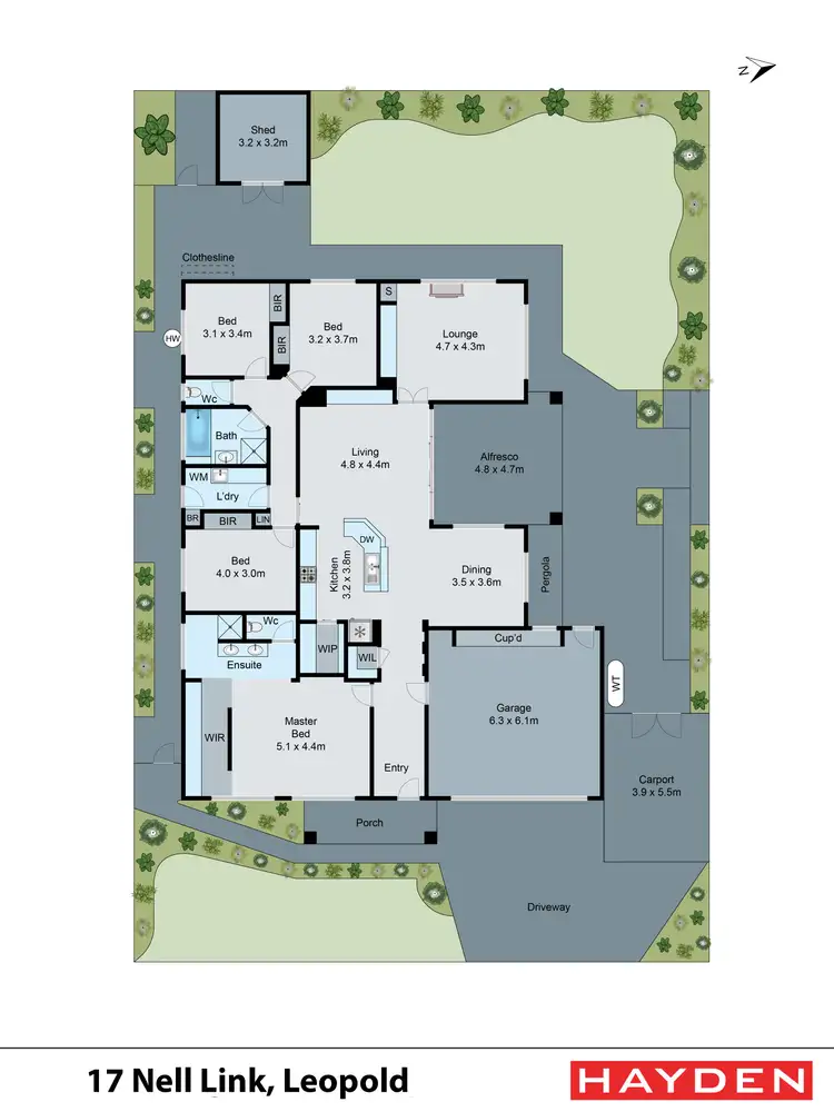 Floorplan of Homely house listing, 17 Nell Link, Leopold VIC 3224