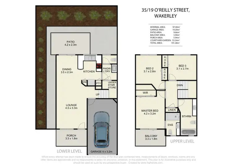 Floorplan of Homely townhouse listing, 35/19 O'Reilly Street, Wakerley QLD 4154
