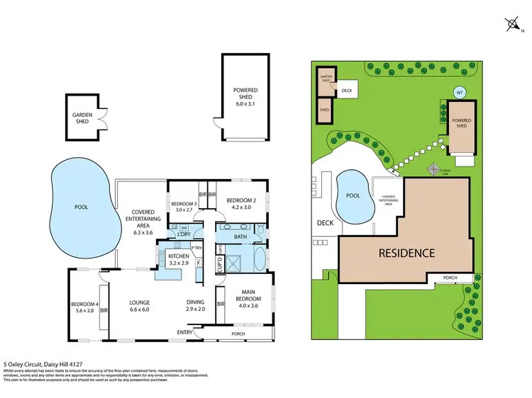 Floorplan of Homely house listing, 5 Oxley Circuit, Daisy Hill QLD 4127